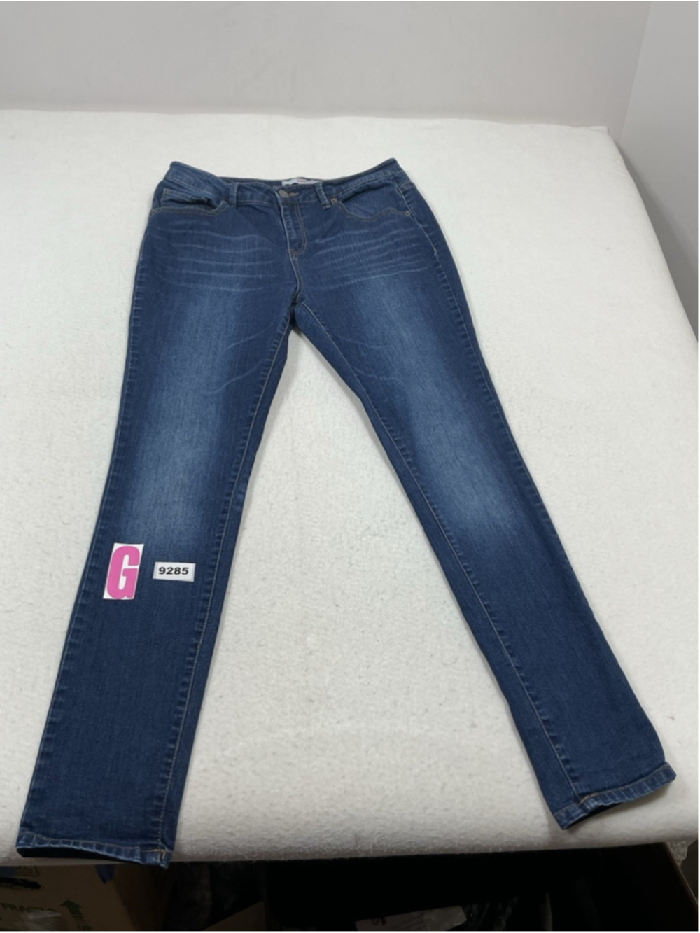 Womans Excellent Jr Bongo Skinny Blue Jeans Size 11